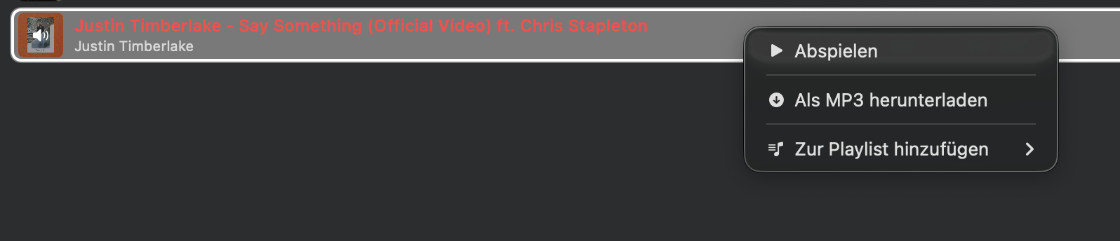 StreamWriter Studio – Titel als MP3 herunterladen