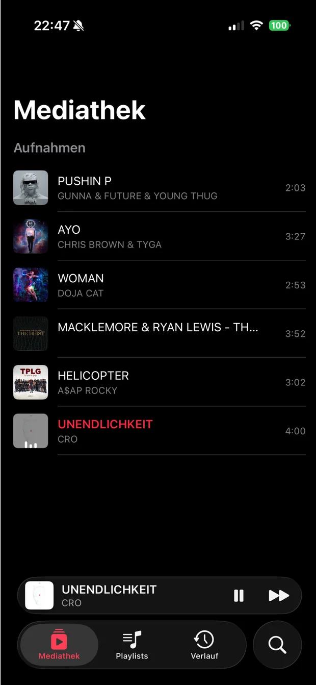 StreamWriter Studio iPhone-App – Mediathek offline dabei