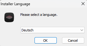 Sprache wählen